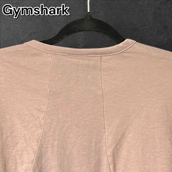 Gymshark Women’s Cropped Short Sleeve Top – Mauve Pink (Size Small) - Picture 6 of 7